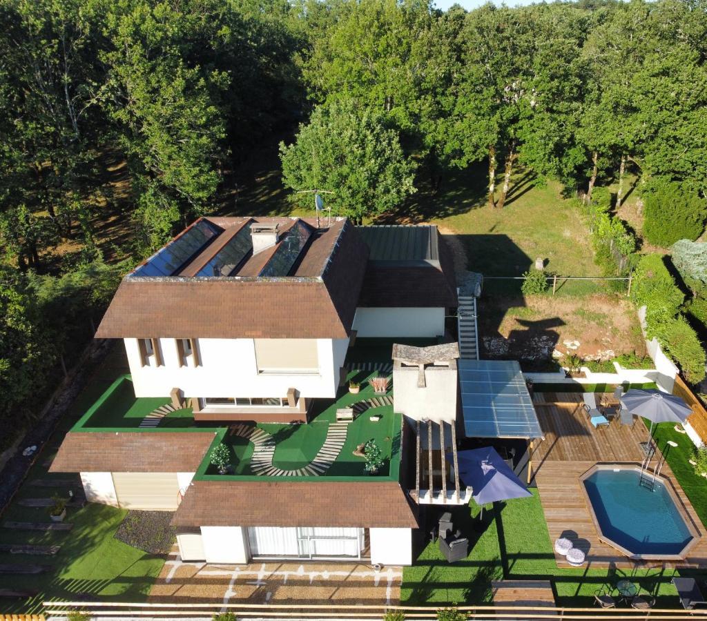 Lapausedegout Piscine Chambres Climatisees Jacuzzi Terrasse Lachapelle-Auzac Exterior photo